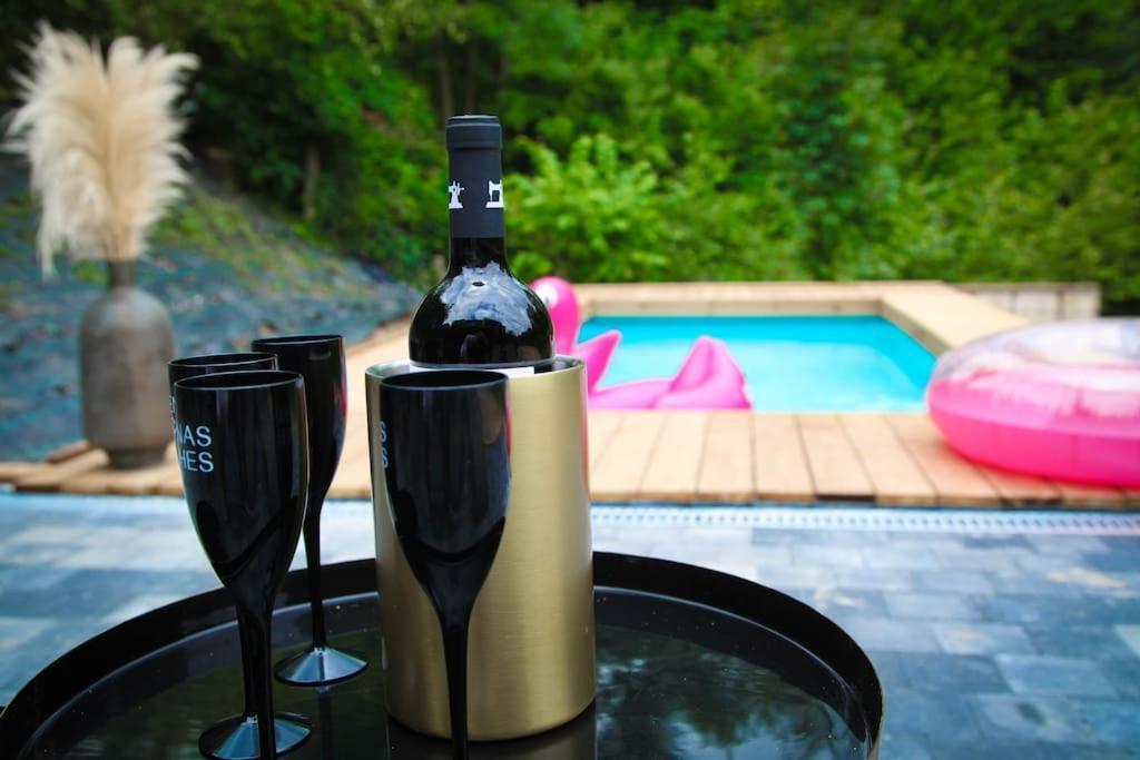Buenas Noches Villa Standing Piscine & Wellness Boncelles Exterior foto